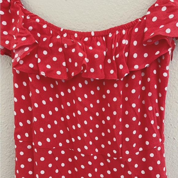 Revolve Privacy Please Polka Dot Ruffle Mini Dress - Picture 3 of 9